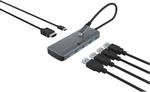 Dockingstation IcyBox 6 in 1 1xHDMI 4K60Hz, 4x USB-A