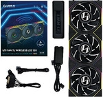 120mm Lian Li UNI FAN TL120 LCD Reverse Blade Wireless 3-Pack