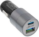 InLine&reg; USB 36W KFZ Ladeger&auml;t QC 3.0, USB-A + USB-C, PD 3.0, 12/24V DC, schwarz