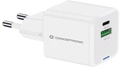Conceptronic 2-Port 20W GaN USB-PD-Ladeger&auml;t, USB-C x 1, USB-A x 1, QC 3.0, PPS