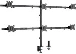 InLine&reg; Tischhalterung, f&uuml;r 6x LCD-/LED-Display bis 81cm (32), max. 7kg