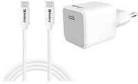 SANDBERG USB-C 20W Charger+USB-C>C 1M