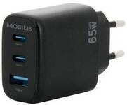 Mobilis Wall Charger 65W - 2USB C + 1USB A - GaN