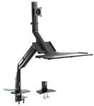 InLine&reg; Workstation-Tischhalterung mit Lifter, beweglich, bis 81cm (32) / 9kg