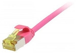 Synergy21 Patchkabel RJ45, CAT6A 500Mhz, 0,15m, magenta, U/FTP, slimline rund