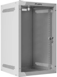 LANBERG 10" 9U 280x310 Wandgeh&auml;use Glast&uuml;r (FlatPack) grau
