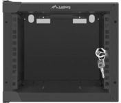 LANBERG 10 4U 280x310 Wandgeh&auml;use Glast&uuml;r (FlatPack) sw