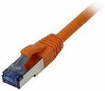 Synergy21 Patchkabel RJ45, CAT6A 500Mhz, 0,5m, orange, S-STP(S/FTP), Komponent