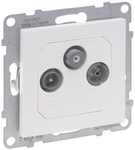 Legrand 765169 SEANO Enddose TV-R-SAT f. HD-TV in der Farbausf&uuml;hrung Ultrawei&szlig;
