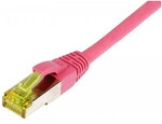 Synergy21 Patchkabel RJ45, CAT6A 500Mhz, 7,5m, magenta, S-STP(S/FTP),
