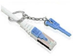 Synergy21 Patchkabel RJ45, CAT6A 500Mhz, 7,5m, grau, S-STP(S/FTP), mit Schloss,