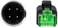 DELOCK Netzwerkkabel M12 4 Pin D-kodiert > RJ45 St PVC 2m