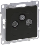 Legrand 765368 SEANO Durchgangsdose TV-R-SAT f.HD-TV in der Farbausf&uuml;hrung