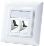 Keystone Dose Unterputz 2 modules. signal white LogiLink