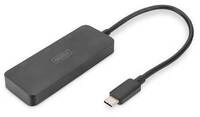 DIGITUS USB-Hub 3-Port C ->3xDP m.Kabel schwarz
