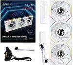 120mm Lian Li UNI FAN TL120 LCD Reverse Blade Wireless White 3-Pack