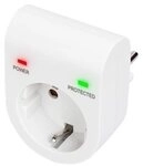DIGITUS &Uuml;berspannungsschutzadapter f&uuml;r Steckdose wei&szlig;