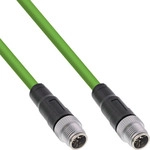 InLine&reg; Industrie Netzwerkkabel, M12 8-pin X-kodiert St./St. Cat.6A PUR, 7,5m