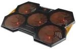 Deltaco Gaming Laptop K&uuml;hler 1000-1300 RPM schwarz/orange