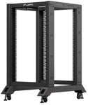 LANBERG 19 18U 600x800 freistehendes, offenes Rack schwarz