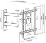 Logilink TV-Wandhalterung neigbar/schwenkbar/drehbar 32-70