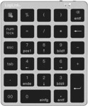 Logilink Wireless 28-Tasten-Keypad BT 5.0, space-grau