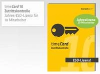 REINER SCT timeCard 10 ZuKo 10 MA 1 Jahr Laufzeit