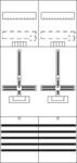 Striebel Komplettfeld 2 Z&auml;hler DF27C2 best&uuml;ckt und vorverdrahtet 1050mm BH3