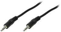 Logilink Audiokabel 1x 3,5mm -> 1x 3,5mm St/St 3.00m bk