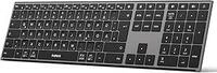 inateck Keyboard, ergonomic design, QWERTZ grau