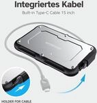 GRAUGEAR externes Festpl.Geh&auml;use 2,5HDD/SSD USB 3.2 Spritzs