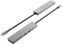 CONCEPTRONIC 6-1 Dock USB-C->HDMI/2xUSB-A/2xUSB-C/+ 25cm gr