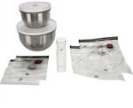 Fresh&Save Bowl Vakuum Starter-Set 9.tlg. Edelstahl