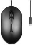 Perixx PERIMICE-222CB, Maus, optisch, 4 Tasten, Silent, USB-C, schwarz