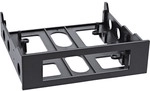 InLine&reg; Floppy-Einbaurahmen mit Schrauben, schwarz