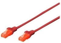DIGITUS Patchkabel Cat6 U/UTP 2xRJ45 1.0m rot LSZH