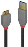 Lindy 36765 USB Kabel USB 3.2 Gen 1 (3.1 Gen 1) 0,5 m USB A Micro-USB B Schwarz