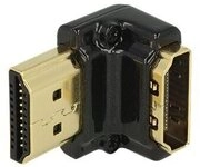 DELOCK HDMI Adapter A -> A Bu/St 90&deg; unten 4K Metallgeh&auml;use