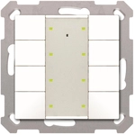 MDT BE-TA55P8.02 Taster Plus 55 8-fach Reinwei&szlig; matt