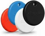 Chipolo POP 4 Pack - Tracking tag compatible with Apple Find My on iPhone (Black,