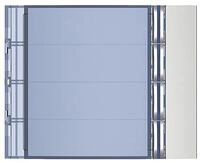 BTicino 352041 Frontblende Ruftasten- modul SFERA 4RT Allmetal