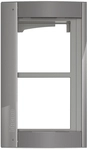 BTicino 350223 Abdeckrahmen 2M m.Tr&auml;ger f.T&uuml;rstation SFERA Aluminium Allstreet