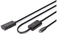 DIGITUS Verl&auml;ngerungskabel USB-C->USB-C St./Bu. 5G 10,00m
