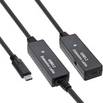 InLine&reg; USB 3.2 Gen.1 Aktiv-Verl&auml;ngerung, USB-C Stecker an USB-C Buchse, 15m