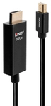 Lindy 40923 Videokabel-Adapter 3 m Mini DisplayPort HDMI Typ A (Standard) Schwarz