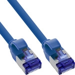 InLine&reg; Patchkabel Slim, Cat.6A, S/FTP, TPE (LSZH) flexibel, PoE, blau, 30m