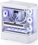 Jonsbo D400 PC-Geh&auml;use, Midi Tower, ATX, Tempered Glass - wei&szlig;