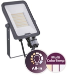 PHIL LED-Strahler Ledinaire IP65 grau 50W 6000lm 3000/4000/6500K symm. Sensor