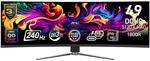MSI MPG 491CQPX QD-OLED computer monitor
