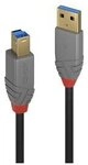 LINDY USB 3.0 Kabel Typ A/B Anthra Line M/M 3m